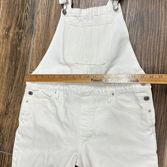 Lucky Brand Boyfriend Overall Jeans Size L Cotton Cone Denim Boho Festival* - Picture 11 of 16